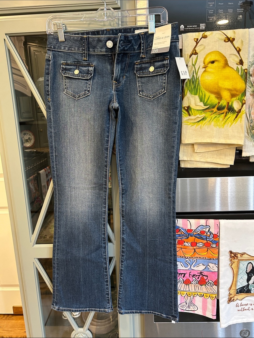 GAP Lowrise Long & Lean Bootcut Jeans in Medium Blue Wash NWT